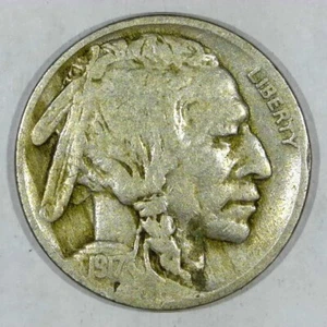 ***VINTAGE AMERIKANISCHE MÜNZE*** 1917 F Buffalo Nickel Y814 - Bild 1 von 2