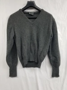 Preswick And Moore Sweater Gray Pullover Lambswool Mens Size XL See Pics Flaws - Picture 1 of 12