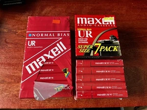 24 Maxell UR 90 Min Normal Bias Blank Audio Cassette Tapes New Sealed - Imagen 1 de 1