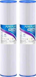 Filtro de sedimentos plisado Pureplus 20” x 4,5”, paquete de 2 micras ENVÍO GRATUITO - Imagen 1 de 9