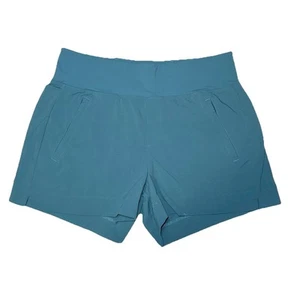 Athleta Trekkie North Turquoise Teal Shorts SIZE 8 Athleisure Outdoors Hiking - Picture 1 of 9