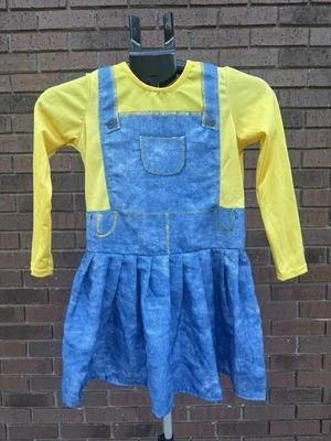Minion Niñas Disfraz Vestido Despicable Me Halloween Rubíes Mediano Usado en Excelente Condición Foto 1 de 4