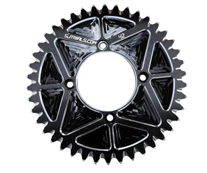 SJ TRIALS BIKE REAR SPROCKET 42 TOOTH 42T SOLID BETA TRS GASGAS SCORPA 4RT BLACK - Picture 1 of 11