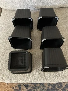 Six (6) Furniture Risers - Heavy Duty -3 1/2" Rise - 2 3/4" x 2 3/4" top opening - Picture 1 of 7