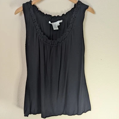 Max Studio Business Negro Shell Talla Mediana Cuello Redondo Y2K  Foto 1 de 4