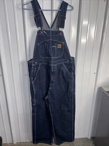 Berne Overalls Dark Blue Denim 38x30 - Picture 1 of 6