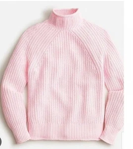 J. Crew Knit Light Pink Oversized Sweater Roll Neck XS - Picture 1 of 10