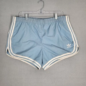 Pantalones Cortos Adidas DE COLECCIÓN Para Mujer Grandes Azules De Colección 3 Rayas Correr Gimnasio Hechos en EE. UU. - Imagen 1 de 17