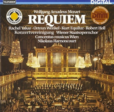 MOZART Requiem HARNONCOURT YAKAR WENKEL EQUILUZ TELEFUNKEN 642756 Digital LP NM - Image 1 of 3