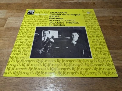 THIBAUD, CORTOT - CHAUSSON concerto op.21 FAURE berceuse EMI References LP EX+ - Image 1 of 4