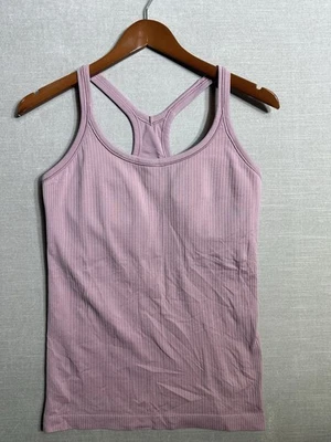 EUC Lululemon Tank Top Ebb To Street Ribbed Racerback Built Bra Women 8 Purple - Image 1 of 4