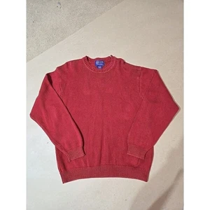 Pendleton Woolen Mills Red Cotton Knit Crew Neck Sweater Small - Picture 1 of 6