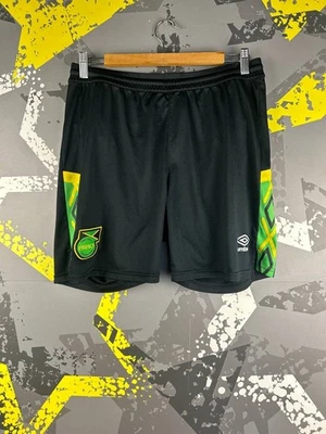 Jamaica Away football Soccer Shorts 2018 - 2019 Umbro Black Men Size M ig93 - Image 1 of 4