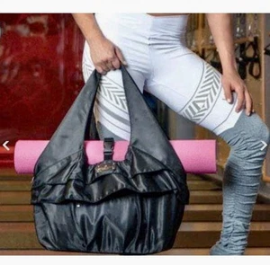 6 Pack Fitness Asana Meal Prep Management Yoga Tote Stealth (Black/Black) - Picture 1 of 8