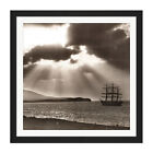 Rattar Wind Bound Lerwick Clipper Ship Maella Photo Square Framed Wall Art Print