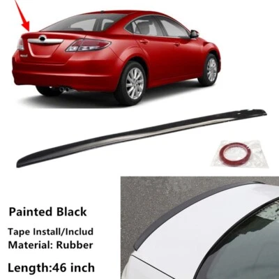 46in Universal For Mazda 6 2009-2013 Sedan Rear Tail Trunk Lip Spoiler Wing Foto 1 de 4