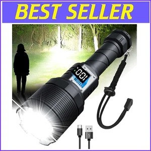 Kompakte 30W wiederaufladbare Taschenlampe - hellste taktische Lösung für Camping - Bild 1 von 9