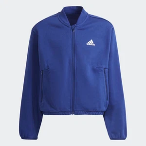 ADIDAS Teen Girls Move Cover Up Full Zip Jacket Blue Kids Age UK 13-14 Years NEW - Picture 1 of 5