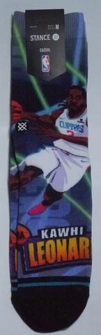 NEW Stance Casual Unisex Socks Kawhi Leonard LA Clippers Size M Cover
