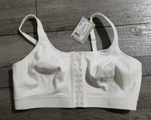 * Size 42C * Amoena Women's Ester Post Surgical Bra, White, Front-Closure - Picture 1 of 8