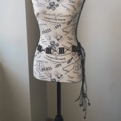 Винтажный пояс ручной работы с бисером  - Изображение 1 из 4