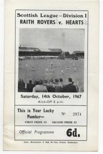 Oct 67 RAITH ROVERS v HEARTS - Picture 1 of 1