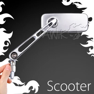 VAWiK ESPEJO CONVEXO aluminio CLASSIC MX CHROME 8mm 1.25P se adapta a Suzuki A70 A80 A90 Foto 1 de 4