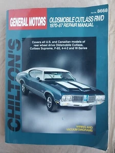 Oldsmobile Cutlass Hurst 442 1970-1987 Service Repair Manual Wiring Diagrams - Picture 1 of 6