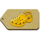 'Yellow Rubber Shoe' Gift / Luggage Tags (Pack of 10) (TG037143)