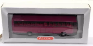Wiking HO Gauge 1/87 Scale 71401 - Mercedes Benz Reisebus Coach RHD - Purple - Imagen 1 de 8