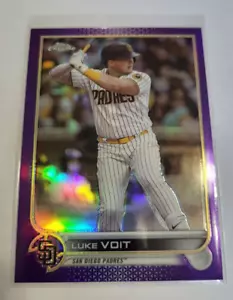 2022 Topps Chrome Update Luke Voit - Purple Refractor - USC82 San Diego Padres - Picture 1 of 1