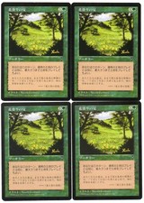 MTG Japanese Summer Bloom x4 Visions 3 NM- 1 Played