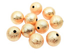 Beaded Jewelry 10mm Rose Gold Filled EP Stardust Round Ball Bead.