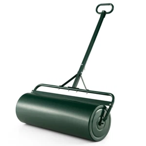 Metal Lawn Roller Sod Detachable Gripping Handle 17-Gallon Water Sand Push Pull  - Picture 1 of 12