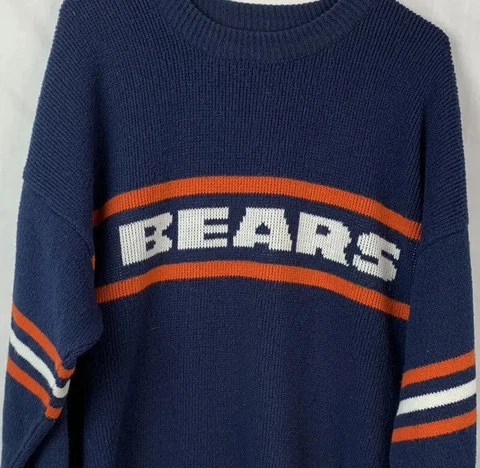 Vintage Chicago Bears Cliff Engle Sweater Mike Ditka Mens 2XL NFL USA 80s Cover