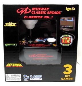 Joust Defender Gauntlet Plug N Play Midway Classic Arcade Game Vol. 1 Retro 