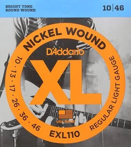 D'Addario EXL110 XL Nickel Wound electric guitar strings, Light, .010-.046 - Picture 1 of 4