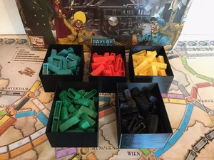 Ticket to Ride Europe Train Storage box insert / Holders - Picture 1 of 2