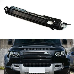 Fit for Defender 2020-2023 Front Radiator Mesh Grille Grill With LED Smoke Light - Picture 1 of 3