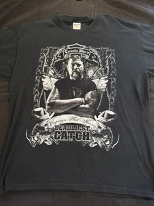 Deadliest Catch Cornelia Marie Captain Phil Harris T-Shirt- Size L Black - Picture 1 of 5