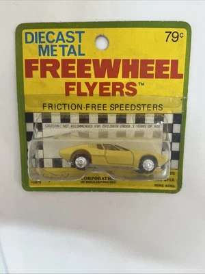 Vintage Playart Freewheel Flyers MANGUSTA 5000 GHIA Sales Package 1973 YELLOW - Image 1 of 4