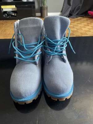 BOTAS TIMBERLAND JUNIORS JUST DON 6" DENIUM NUEVAS AUTÉNTICAS AZULES DENIUM TB0A1UXT Foto 1 de 3