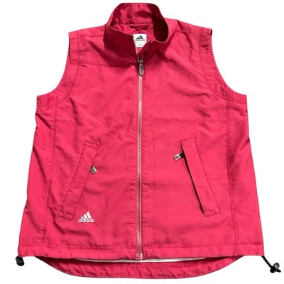 Chaqueta forrada vintage Adidas para mujer roja climashell viento sin mangas talla Y2K S/P Foto 1 de 4