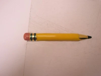 Lápiz Escritor Borrador Escritura MODERNO Barra de Corbata Clip Foto 1 de 4