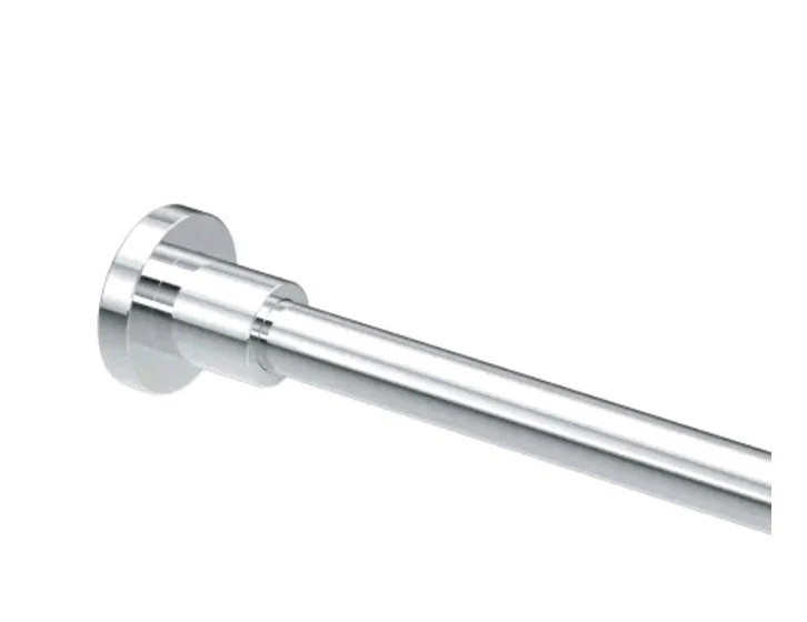 Gatco Modern Minimalist Straight Shower Rod 60 Inch Satin Nickel