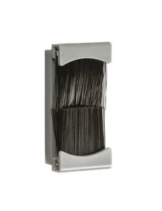 MODULO SPAZZOLA GESTIONE CAVI GRIGIO 25MM x 50MM PIASTRA PIATTA/SENZA VITI/METALLO - Foto 1 di 1