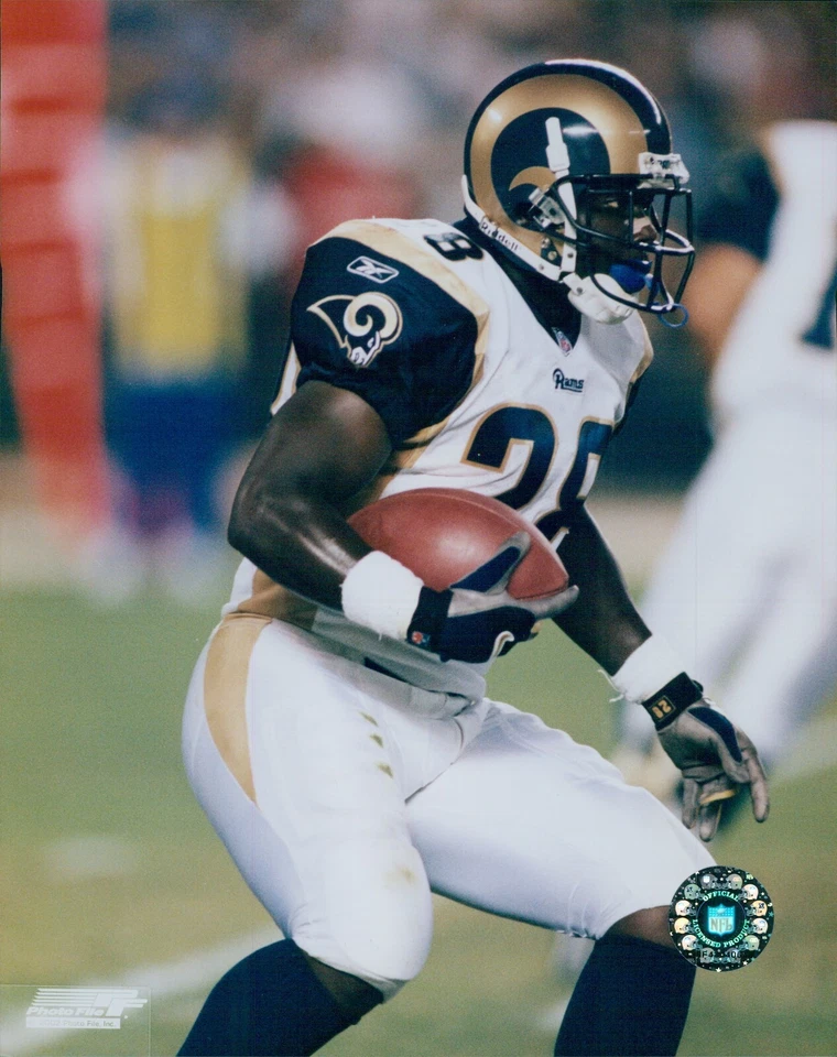 Marshall Faulk St. Louis Rams NFL Fútbol americano con licencia sin firmar brillante foto de 8x10 A Foto 1 de 1