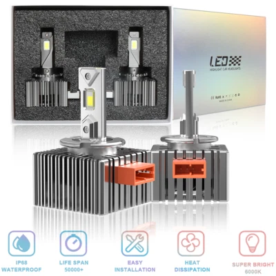 For GMC Sierra 2500 3500 HD 2016-2019 D5S D5R Led Headlight Bulbs KIT High/Low - Изображение 1 из 4