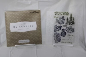 Close To My Heart C1472 Bundled Buddies Deer Fish Trees Premium Decorative Stamp - Picture 1 of 1