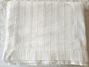 ~Thyme & Sage ~Cotton Tablecloth 67” X 140” European Collection White QUALITY - Picture 1 of 7